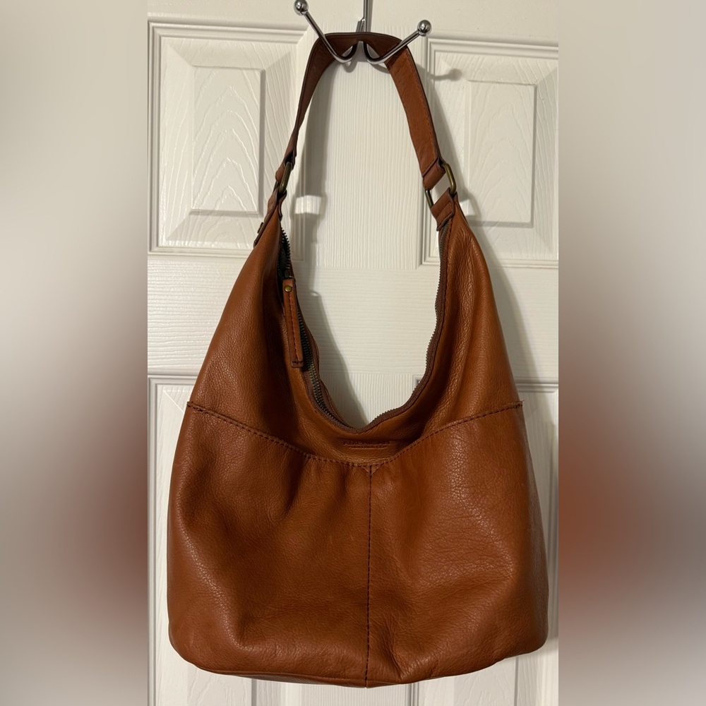 American Leather Co Carrie Brown Leather Hobo Bermuda Vintage Bag NWOT